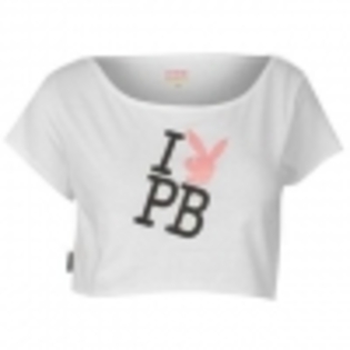 Tricou Playboy Cropped femei - ll Haine-Accesorii ro ll