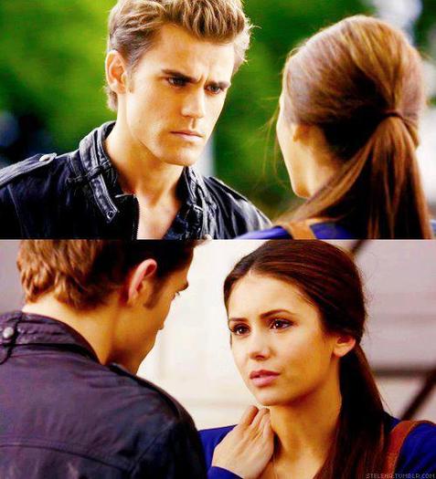 mda! si eu , Stefan eu sunt cu Damon; Elena eu sunt cu Caroline
