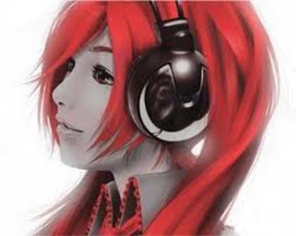 ascult muzica - Eu in varianta anime