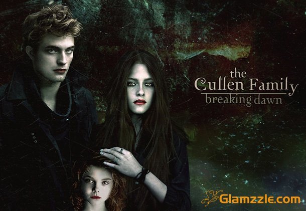 edward-cullen-bella-swan-and-renesmee-in-twilight - familia cullen