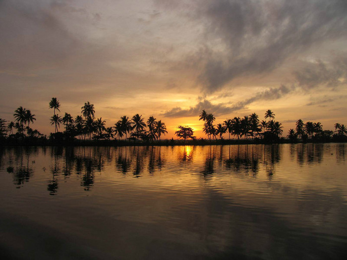 sea_sunset_India_light_game_Kerala - III My Love India III