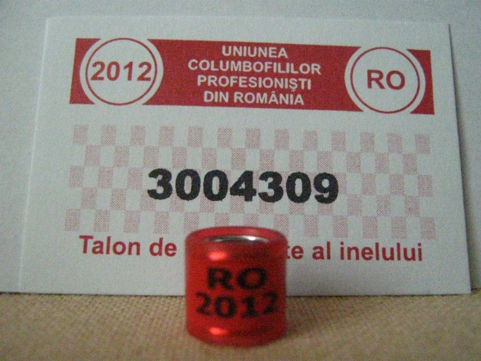 RO 2012 - COLECTIE  DE INELE   ROMANIA