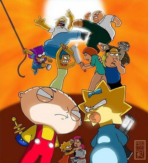 76 Simpsons Vs Family Guy