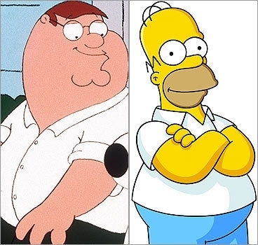 Peter-Vs-Homer-the-simpsons-vs-family-guy-2727214-368-350 - simpson vs family guy