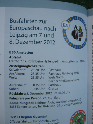 campionatul european leipzig - 7-anunt important