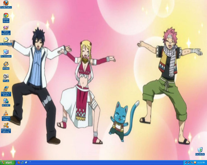 Team Natsu dancing - nu m`am putut abtine =)) - My desktop