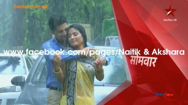 2 - Naitik and Akshara Romantic Rain Precap