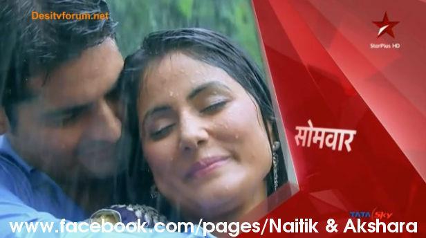 4 - Naitik and Akshara Romantic Rain Precap