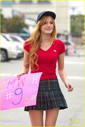 thorne-football-fan-01 - Bella Thorne Cheers on Tristan Klier At His Football Game