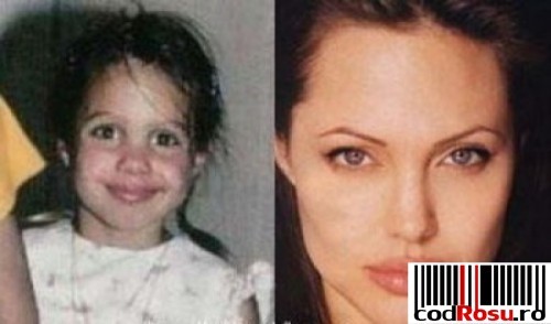 Angelina-Jolie - Pe cand erau copii