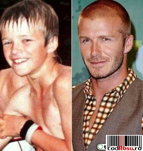 David-Beckham - Pe cand erau copii