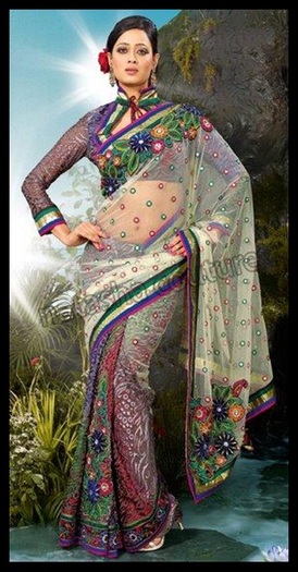 Shweta-Tiwari-Saree-Designs-2012-By-Natasha-Couture-2-tile - Shweta Tiwari-in saree