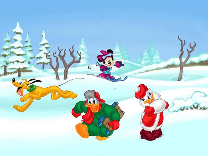 Disney_Donald_Duck_Kerst_Achtergrond - merry christmas