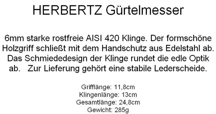 Cutit Herbertz_25 de cm ...detalii = 285 de lei