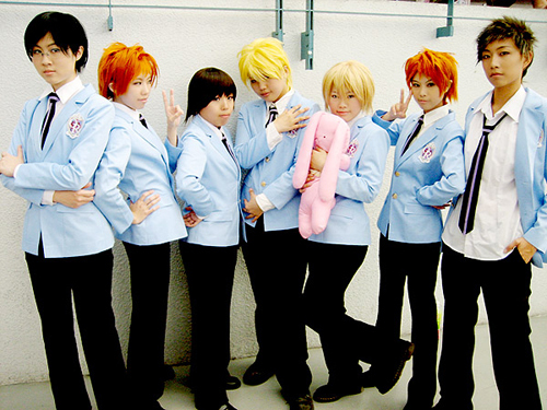 2 - Ouran high school host club cosplays