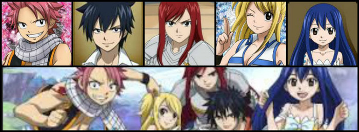 fairy tail natsu gray erza lucy si wendy - poze facute de mine