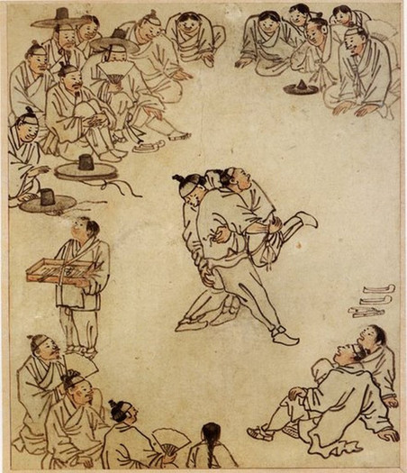 wrestlers Painter of the Wind - The painter of the wind - Joseon