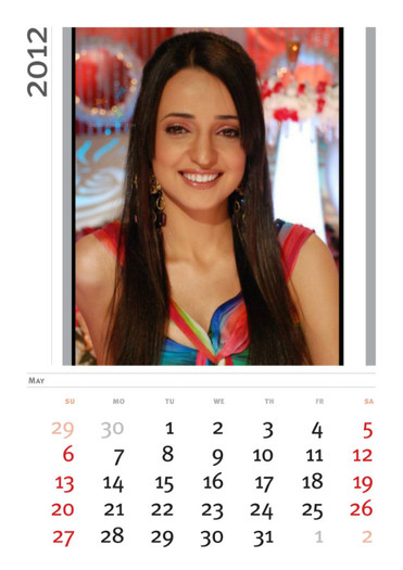 mai - Calendar 2012 Barun si Sanaya