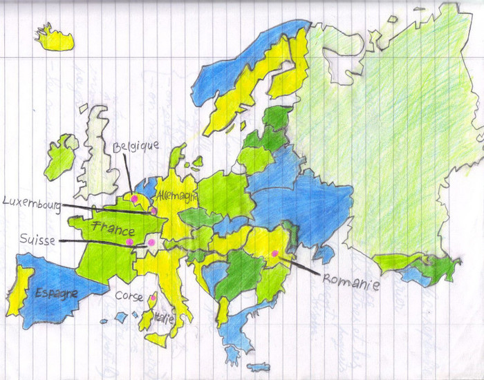 Harta Europei - Desenele mele