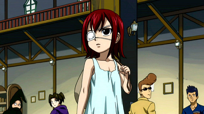 Erza's_first_arrive_to_Fairy_Tail - Anime Girls Little