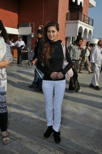  - Shona at Baroda Airport feb 2012