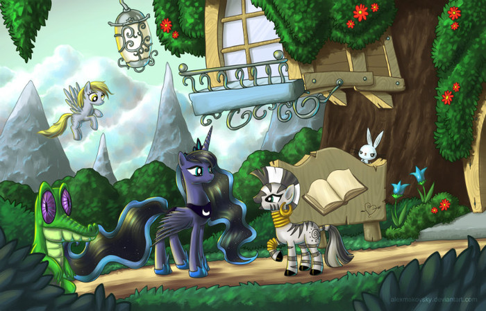 princess_luna_and_zecora_by_alexmakovsky-d4lcyj8 - Pony girl