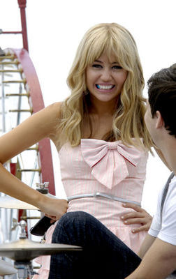 normal_3 - At Santa Monica Pier filming the Hannah Montana Movie 2008