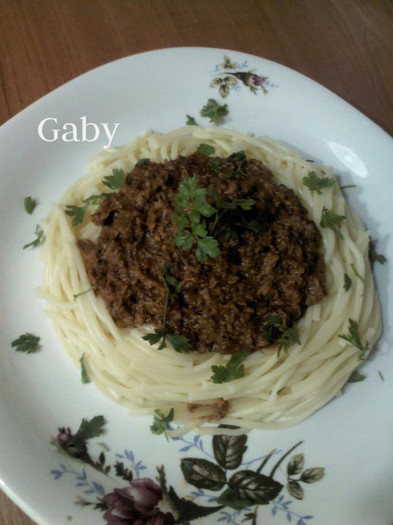 Spaghete bolognese(cu carne de porumbel) - Mancaruri cu pui