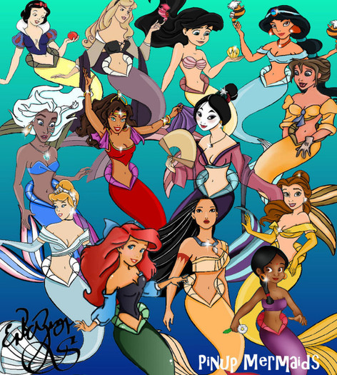 disney__s_pinup_mermaids_by_erikasss-d2acmx2 - PRINTESE DISNEY