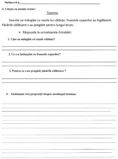 test ev.lb.rom.-2 - PAGINA INVATATORULUI-Rezultate evaluare limba romana