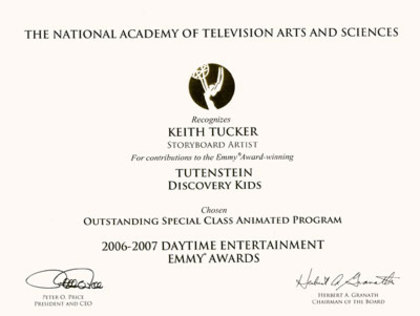 tutenstein-emmey-award - Diploma de la Emmy Awards 2006 si 2007