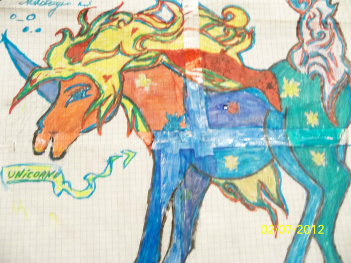 unicorn; asta e unu din primele mele desene :))
