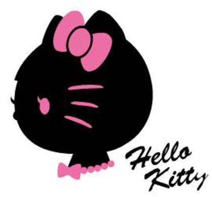 silhouette-kitty01 - poze hello kitty