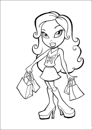 Bratz coloring pages 14