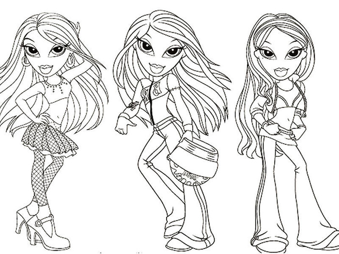 BRATZ+COLORIAGE