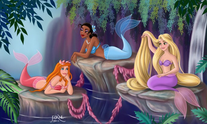 mermaid_princesses_by_fernl-d3favk6 - PRINTESE DISNEY