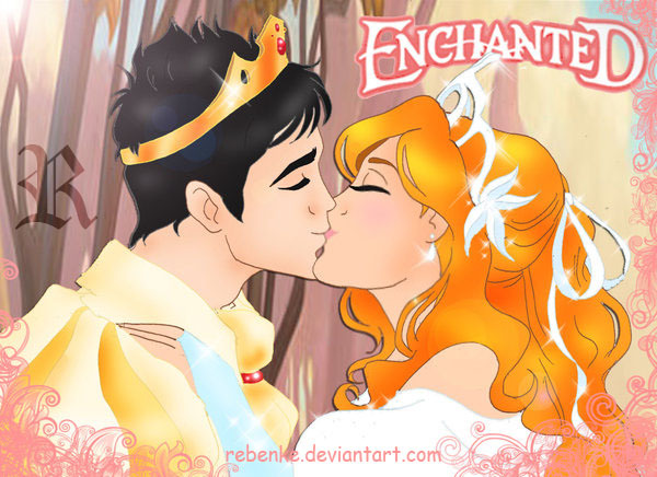 Enchanted_II_Giselle_kisses_by_rebenke - PRINTESE DISNEY