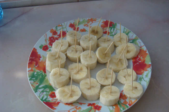 banane pregatite pentru bomboane