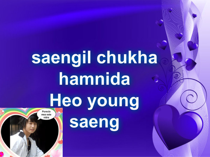 31 - cadoul meu pentru Heo young saeng