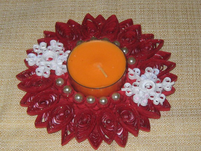 suport lumanare quilling