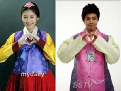 Jung so min & kim hyun joong - coreeni vedete in hanbok