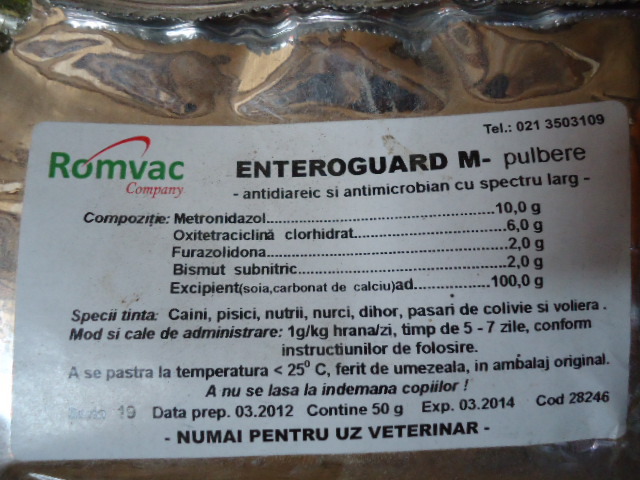ENTEROGUARD - x-Medicamente necesare ingrijirii iepurilor de rasa