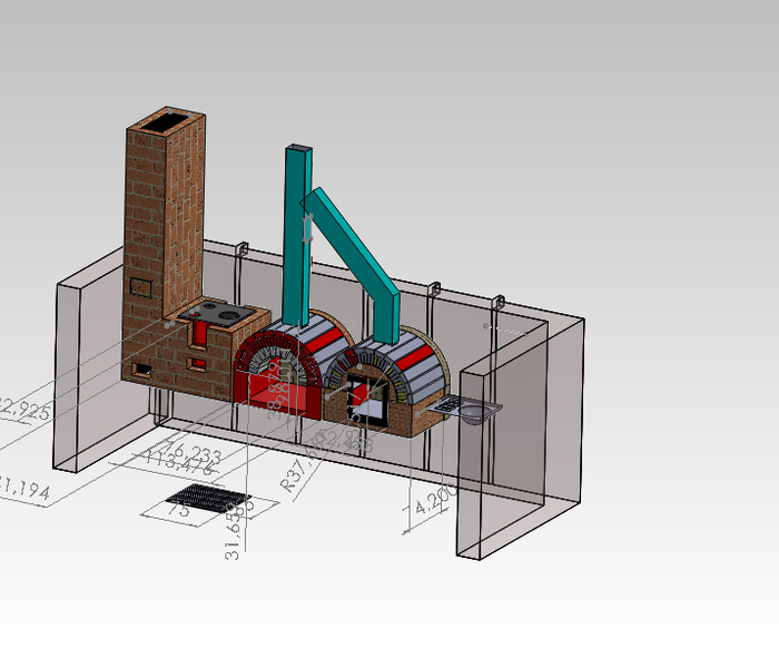 dimensiuni; bbq-ul contine 1/soba cizma 2/grillul 3/lerul cu usa si geam termorezistent 4/chiuveta
