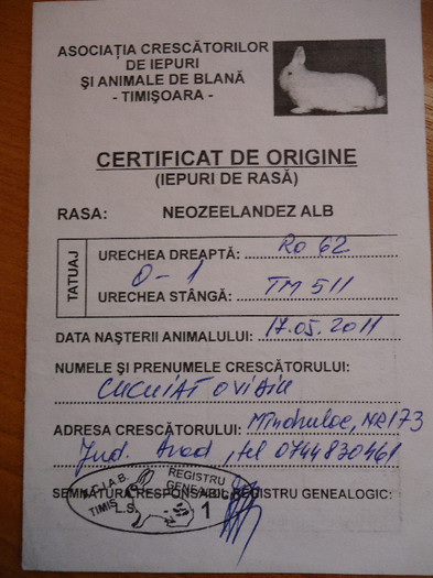 CERTIFICAT DE ORIGINE