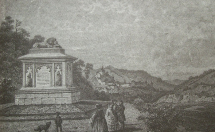 101_2374 - SIGHISOARA despre MONUMENTUL denumit   LA   LEU