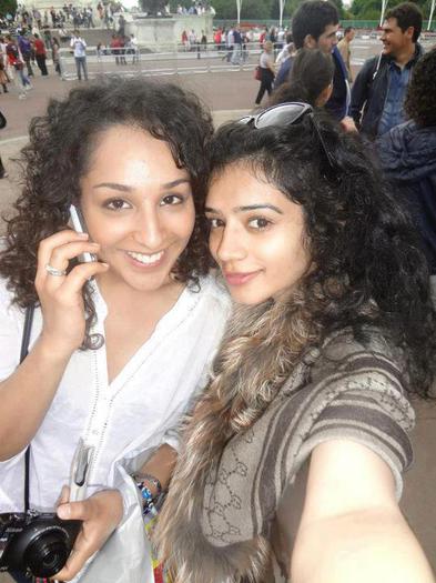 Sukirti with her sister