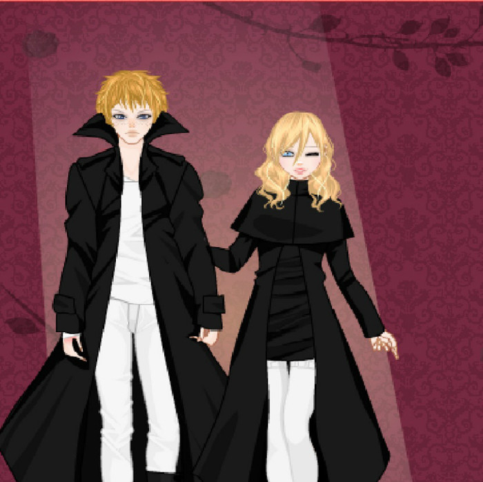 vampire couple1 - me game style