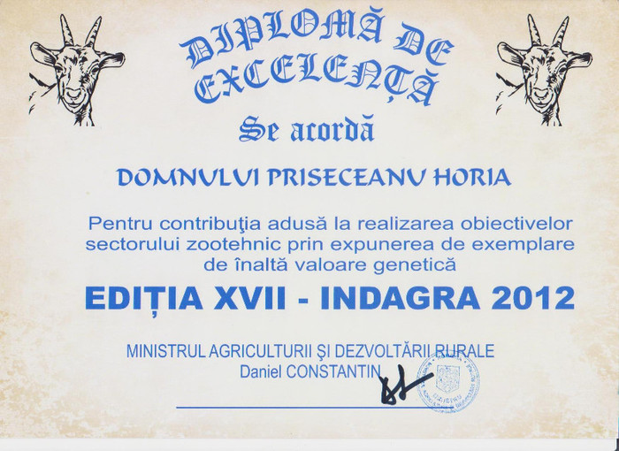 diploma indagra 2012 - indagra 2012