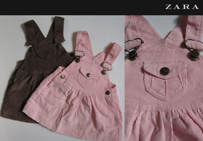 Zara - Corduroy overall Skirts-f multe rochite si sarafane la preturi pt orice buzunar - cate putin pt toti