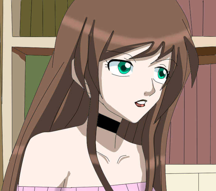 gabrielle in library - My Bakugan Character